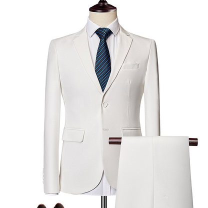 ✨👔50 % DE RÉDUCTION + LIVRAISON GRATUITE 💼Costume deux pièces pour homme, coupe moderne – Respirant, infroissable et style professionnel ✨