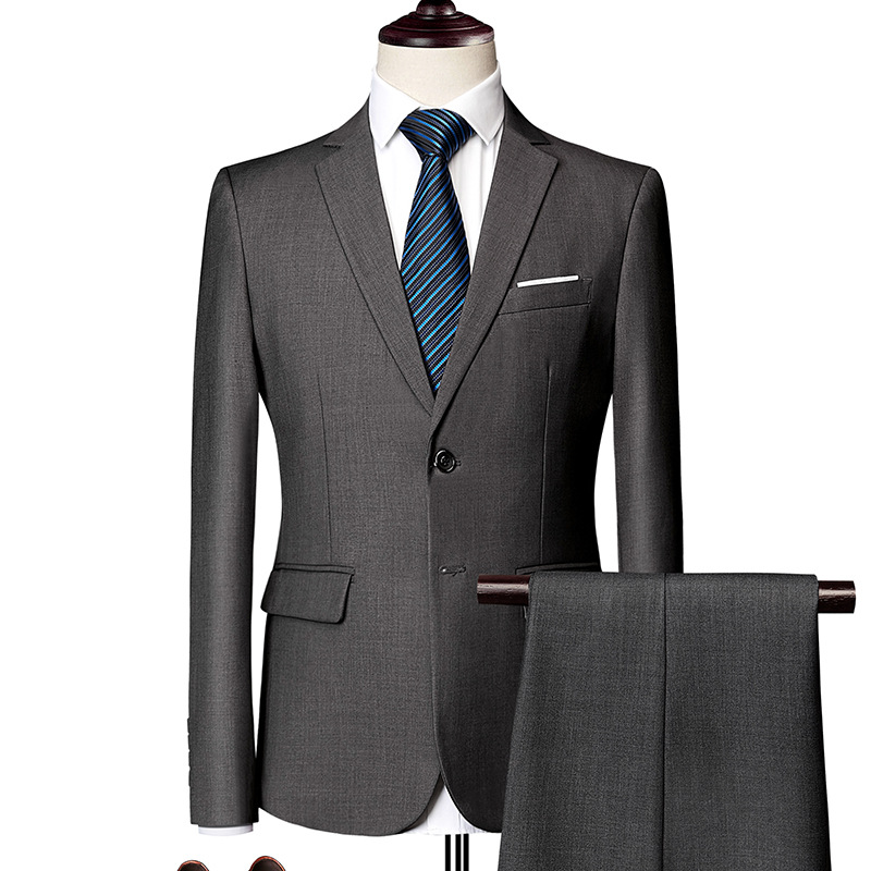 ✨👔50 % DE RÉDUCTION + LIVRAISON GRATUITE 💼Costume deux pièces pour homme, coupe moderne – Respirant, infroissable et style professionnel ✨