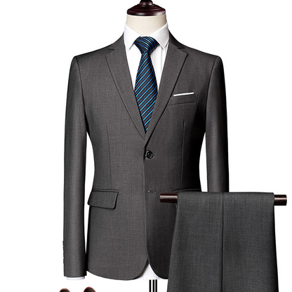 ✨👔50 % DE RÉDUCTION + LIVRAISON GRATUITE 💼Costume deux pièces pour homme, coupe moderne – Respirant, infroissable et style professionnel ✨