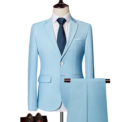✨👔50 % DE RÉDUCTION + LIVRAISON GRATUITE 💼Costume deux pièces pour homme, coupe moderne – Respirant, infroissable et style professionnel ✨