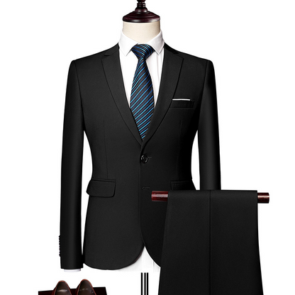 ✨👔50 % DE RÉDUCTION + LIVRAISON GRATUITE 💼Costume deux pièces pour homme, coupe moderne – Respirant, infroissable et style professionnel ✨