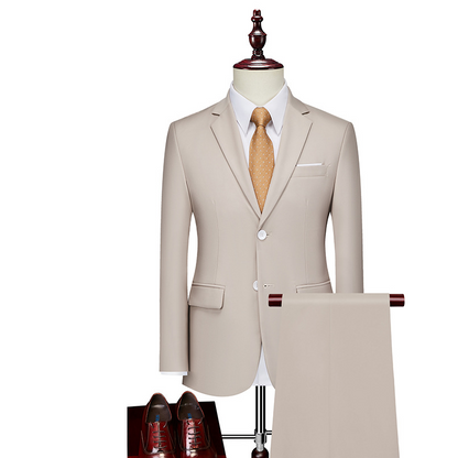 ✨👔50 % DE RÉDUCTION + LIVRAISON GRATUITE 💼Costume deux pièces pour homme, coupe moderne – Respirant, infroissable et style professionnel ✨