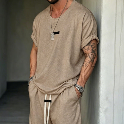🎁Nouveautés : 50 % de réduction💥Ensemble t-shirt et short décontracté pour homme