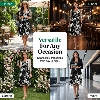 💃🌸 50 % DE RÉDUCTION ✨ Élégante robe en mousseline à motifs floraux pour femme – légère, fluide et féminine 💫