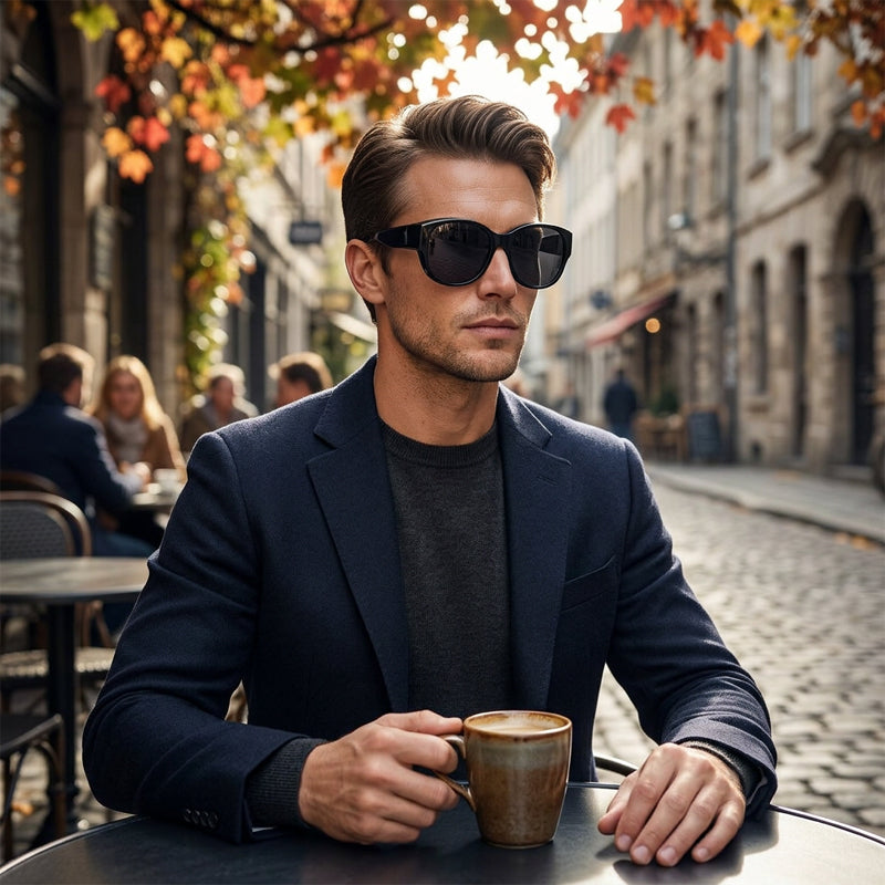 🔥Promotion exceptionnelle : 50 % de réduction🔥😎Lunettes de soleil polarisantes tendance pour femme, avec monture à motif serpent – Protection UV pour la ville, les trajets en voiture et les vacances🕶️✨