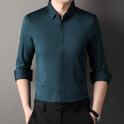 Chemise Habillée Extensible Infroissable pour Hommes
