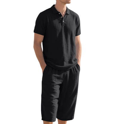👕 PROMO LIMITÉE 50% DE RÉDUCTION ! 💥 Ensemble Chemise Pantalon Lin Homme – Respirant, Coupe Décontractée, Estival ✨