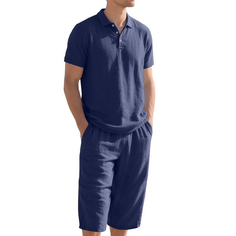 👕 PROMO LIMITÉE 50% DE RÉDUCTION ! 💥 Ensemble Chemise Pantalon Lin Homme – Respirant, Coupe Décontractée, Estival ✨