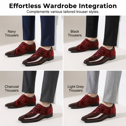 🌞Fris De Lente In Met 50% Korting!🤵Luxe Heren Contrast Dress Shoes - Hoogglans & Premium Textuur - Perfect voor Bruiloft & Gala - Ergonomisch Comfort - De Ultieme Statement-Schoen