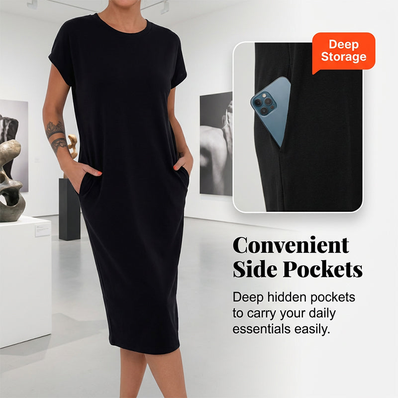 🚚 Réapprovisionnement – dépêchez-vous ! Robe T-shirt décontractée à manches courtes pour femme