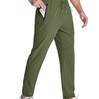 Pantalon de sport léger pour homme avec poches zippées