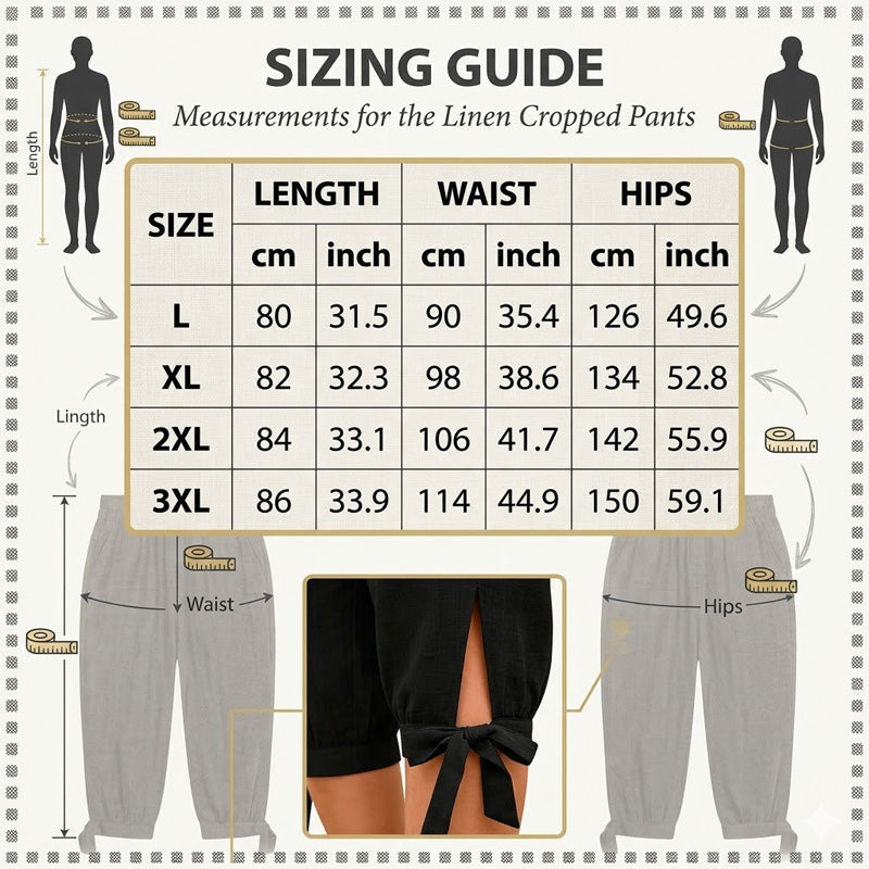 📢📢50 % DE RÉDUCTION !! ⏰Pantalon capri décontracté pour femme à taille élastiquée