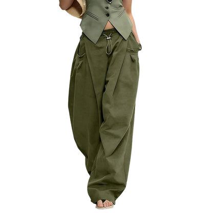 👖 50 % DE RÉDUCTION EN CE MOMENT ! 🏆 Pantalon lanterne plissé et volumineux – Fluide, élégant et à jambes larges – idéal pour un look estival chic ou une occasion formelle ✨