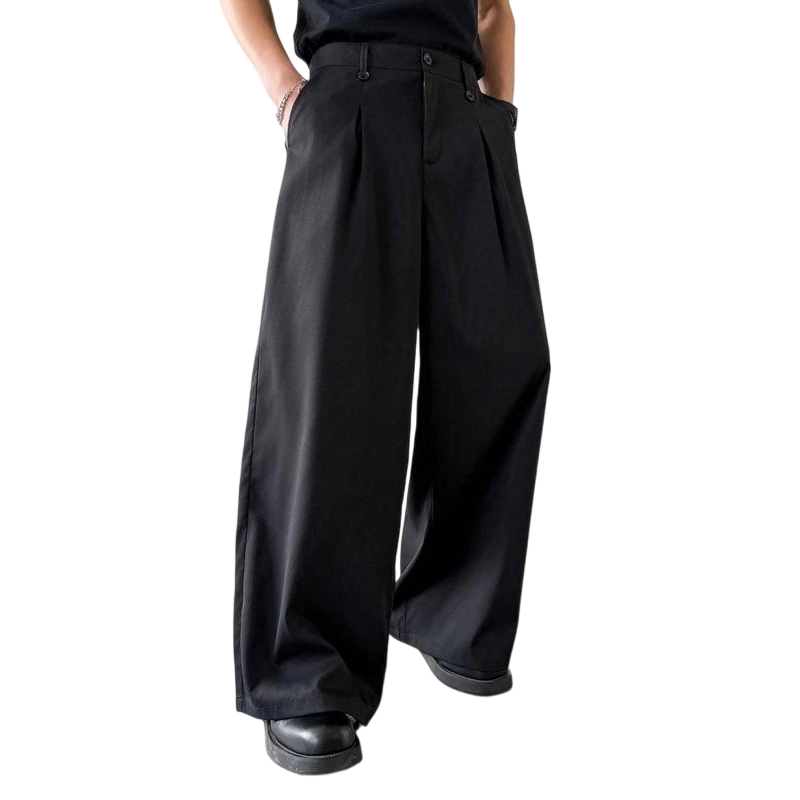 ⏰ Limité 50% de réduction ！！👖 Pantalon de costume classique pour hommes ✨ Jambe large, confortable et élégant