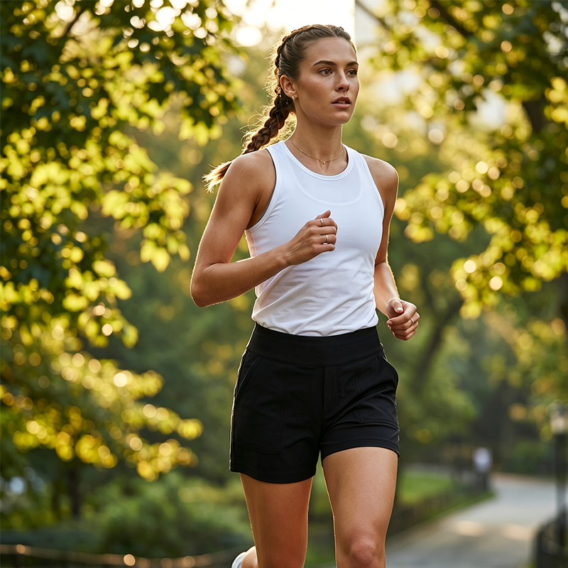👖 50% DE RÉDUCTION ✨ Short femme taille haute effet ventre plat – Tissu extensible quadri-directionnel & poches – Texture ultra-douce, parfait pour le sport ou le quotidien – confort et maintien 🏃‍♀️