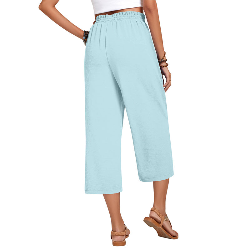 💃 Le pantalon d'été parfait : Coupe large, taille élastique & tombé flatteur !