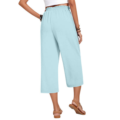💃 Le pantalon d'été parfait : Coupe large, taille élastique & tombé flatteur !