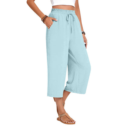 💃 Le pantalon d'été parfait : Coupe large, taille élastique & tombé flatteur !