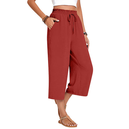 💃 Le pantalon d'été parfait : Coupe large, taille élastique & tombé flatteur !