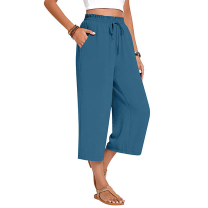 💃 Le pantalon d'été parfait : Coupe large, taille élastique & tombé flatteur !