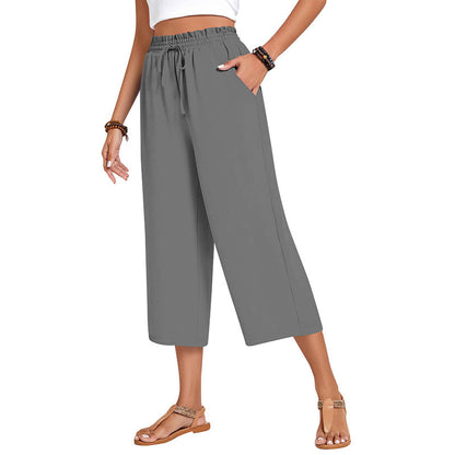 💃 Le pantalon d'été parfait : Coupe large, taille élastique & tombé flatteur !