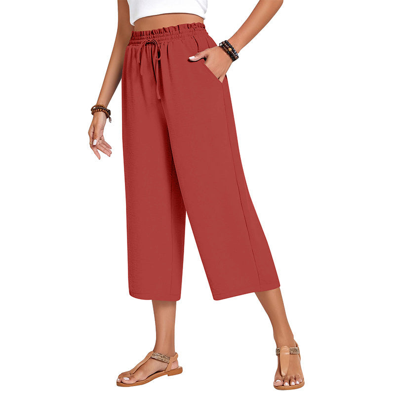 💃 Le pantalon d'été parfait : Coupe large, taille élastique & tombé flatteur !