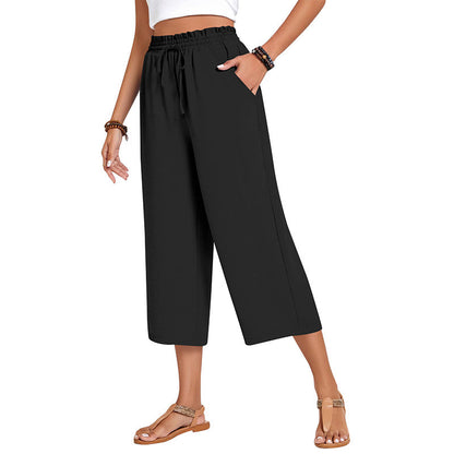 💃 Le pantalon d'été parfait : Coupe large, taille élastique & tombé flatteur !