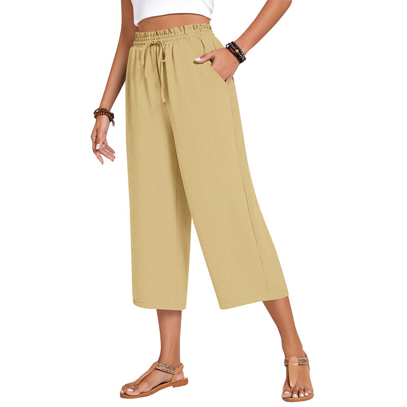 💃 Le pantalon d'été parfait : Coupe large, taille élastique & tombé flatteur !