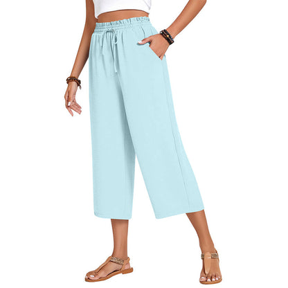 💃 Le pantalon d'été parfait : Coupe large, taille élastique & tombé flatteur !