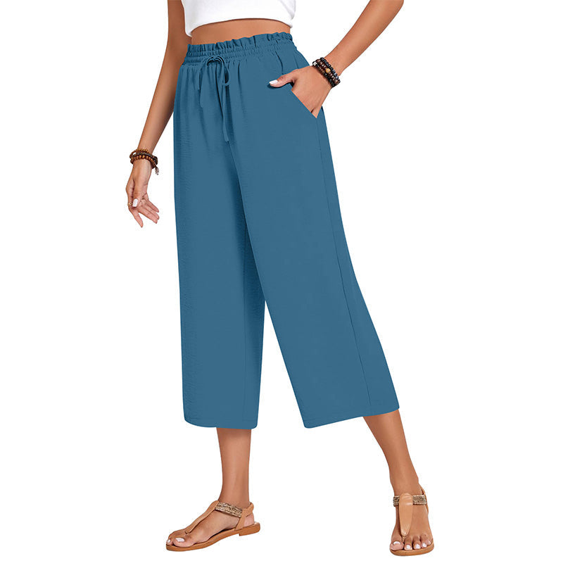 💃 Le pantalon d'été parfait : Coupe large, taille élastique & tombé flatteur !