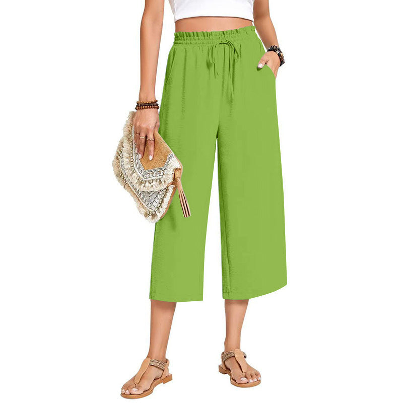 💃 Le pantalon d'été parfait : Coupe large, taille élastique & tombé flatteur !
