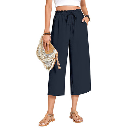 💃 Le pantalon d'été parfait : Coupe large, taille élastique & tombé flatteur !