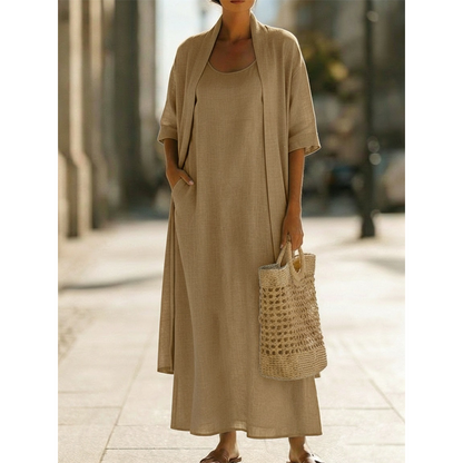 🌿 Aussi confortable qu'un pyjama – aussi chic qu'une tenue de plage ! La combinaison parfaite pour les jours chauds