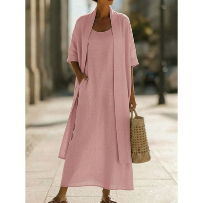 🌿 Aussi confortable qu'un pyjama – aussi chic qu'une tenue de plage ! La combinaison parfaite pour les jours chauds