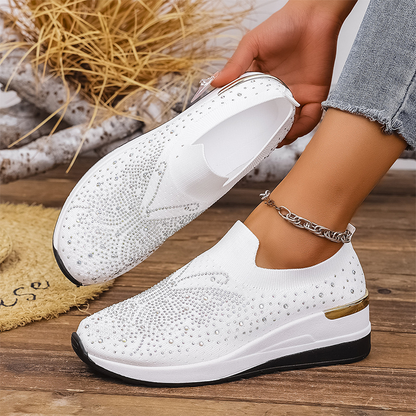 ✨ Baskets strass avec motif papillon – Faciles à enfiler & brillantes ! Parfaites pour le quotidien