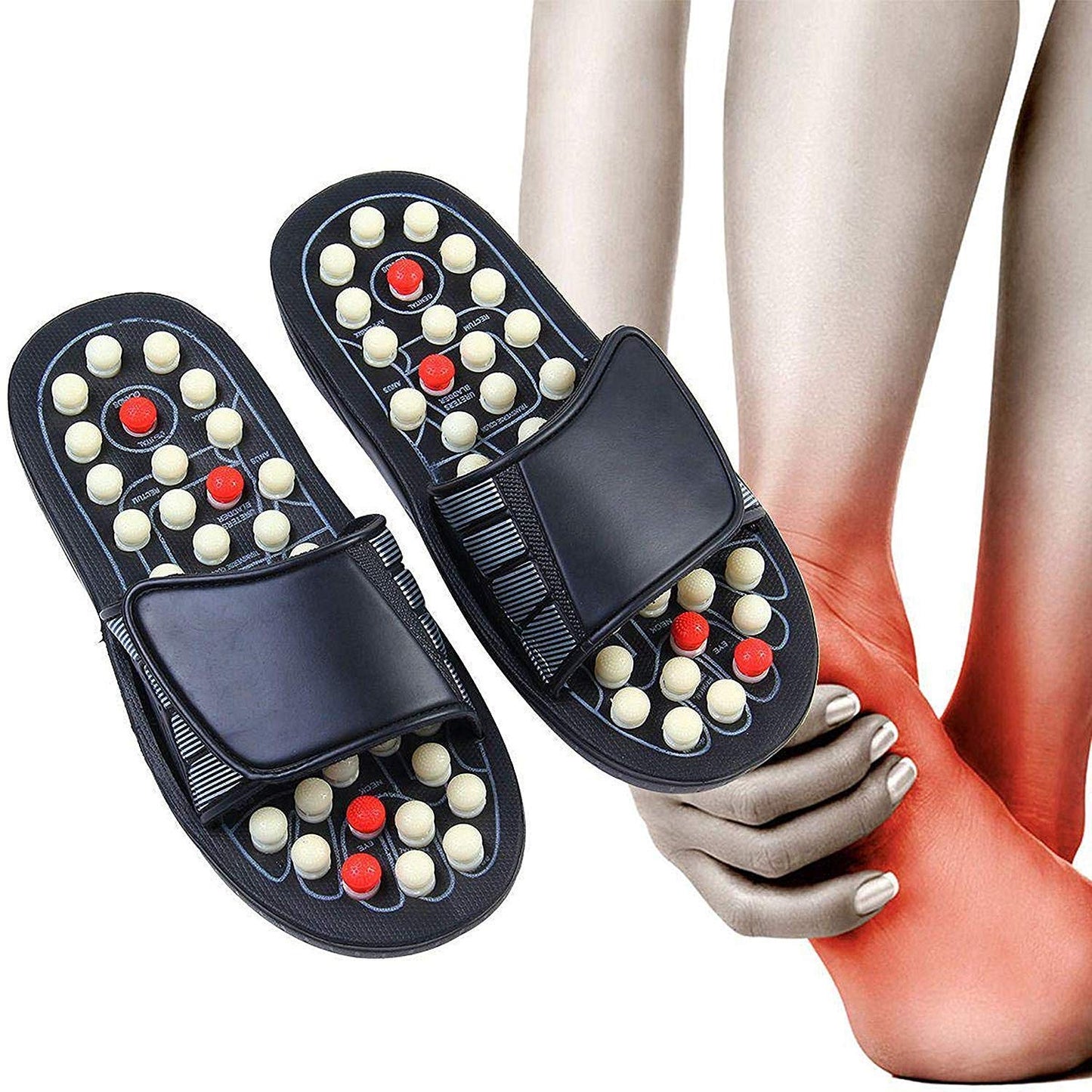 Chaussons d'acupression et de magnétothérapie