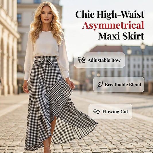 💫🔥VENTE CHAUDE🔥 NOUVEAUTÉ – La jupe d'été parfaite – Taille haute, asymétrique & volants ludiques !