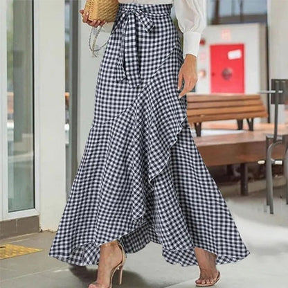 💫🔥VENTE CHAUDE🔥 NOUVEAUTÉ – La jupe d'été parfaite – Taille haute, asymétrique & volants ludiques !