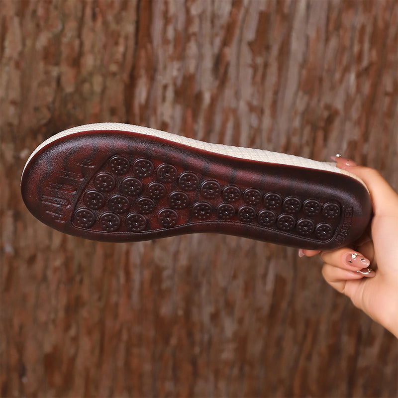 🔥VENTE CHAUDE🔥 Ballerines en tricot respirant pour femme – Douces et respirantes, confortables même après de longues promenades👟🌬️