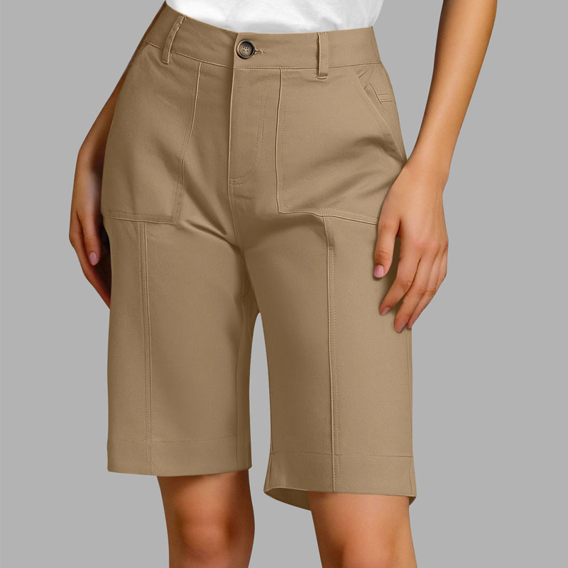 ⏰ -50% – Pour une durée limitée ! Short décontracté unie pour femme
