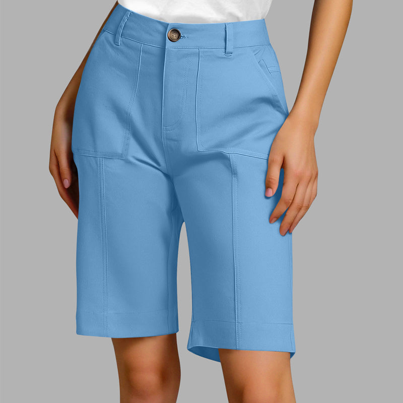 ⏰ -50% – Pour une durée limitée ! Short décontracté unie pour femme