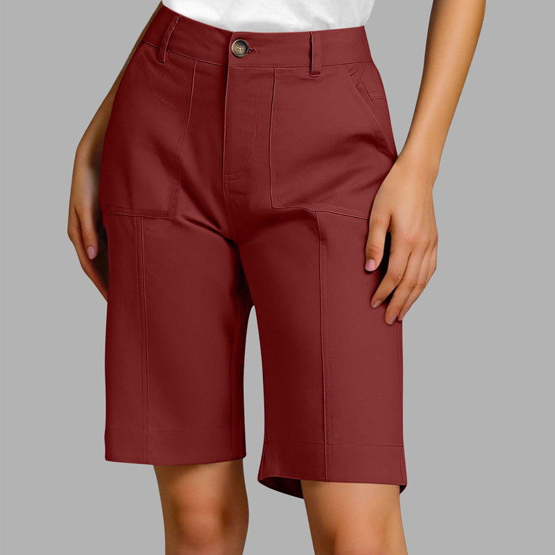 ⏰ -50% – Pour une durée limitée ! Short décontracté unie pour femme