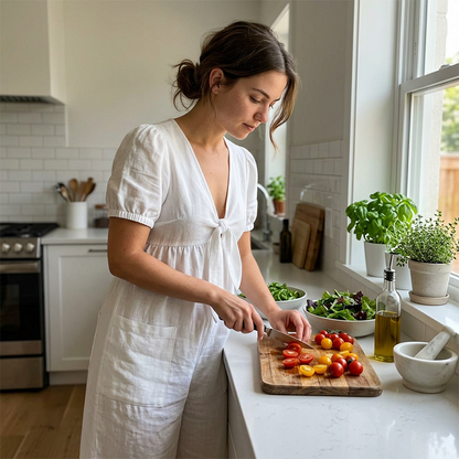 🚚 Réapprovisionnement – dépêchez-vous ! Combinaison ample à col en V et jambes larges pour femme