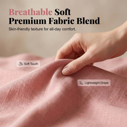 ⏳ Dernière heure – -50% se termine ! Ensemble tunique et pantalon coupe ample, couleur unie