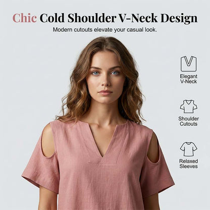 ⏳ Dernière heure – -50% se termine ! Ensemble tunique et pantalon coupe ample, couleur unie