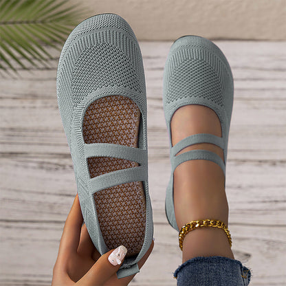 ⏰ Letzte Chance! 50% auf Restbestände！ Ballerines Fly Knit respirantes pour femmes