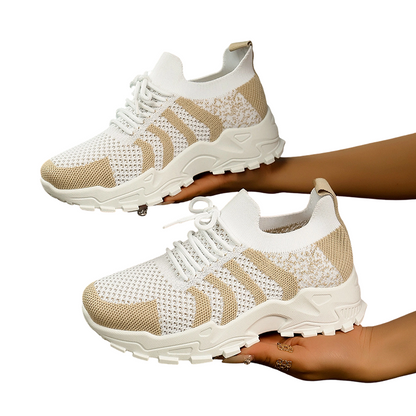 🚚 Réapprovisionnement – dépêchez-vous ! Baskets décontractées en tricot respirant pour femme