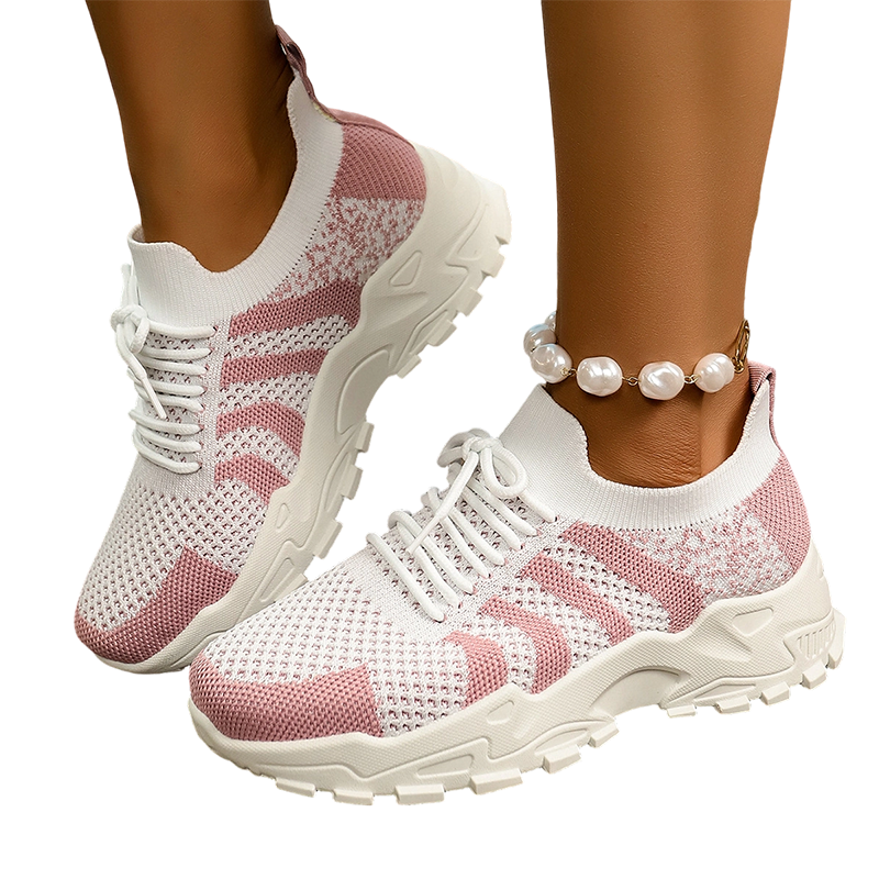 🚚 Réapprovisionnement – dépêchez-vous ! Baskets décontractées en tricot respirant pour femme