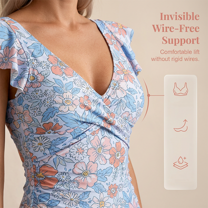 🌿☁️🧖‍♀️ OFFRE LIMITÉE 50% DE RÉDUCTION! Robe de Bain Légère à Col V – Panneau Ventre Plat, Coton Respirant, Élégance Sans Effort – Votre Indispensable pour les Fainéantises du Week-end et les Soins Personnels 🛋️🌸