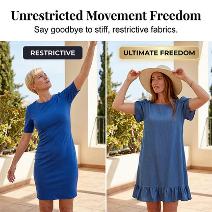 👗 Nouveauté fraîchement arrivée – -50% pour goûter !✨Elegantes Kleid aus gewaschenem Denim – Lässige Eleganz für jeden Tag💙